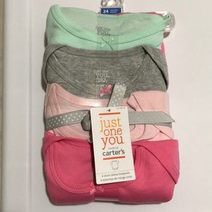 Just One You/Carter’s 4 Short Sleeve Bodysuits